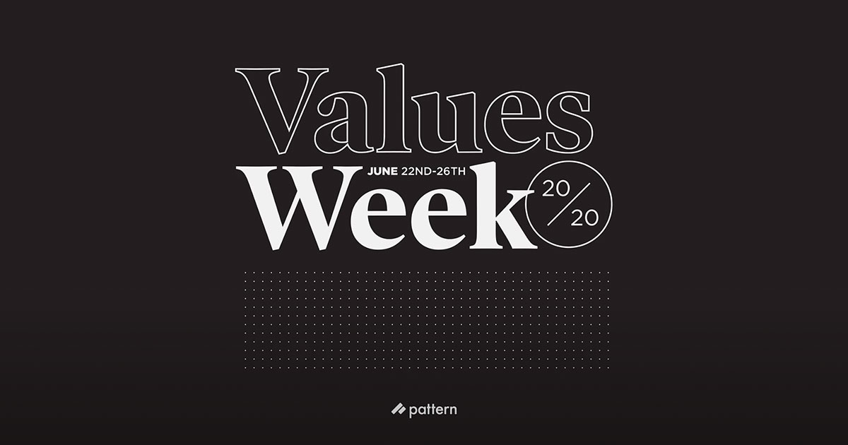 Pattern Values Week 2020- A Socially Distanced Celebration